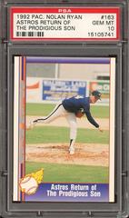 Astros Return of [The Prodigious Son] #163 Baseball Cards 1992 Pacific Nolan Ryan Prices