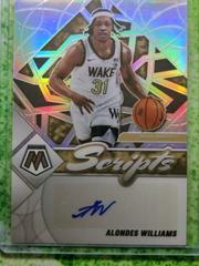 Alondes Williams Basketball Cards 2022 Panini Chronicles Draft Picks Mosaic Scripts Autographs Prices