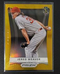 Jered Weaver [Gold Prizm] Baseball Cards 2012 Panini Prizm Prices