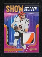 Joe Burrow [Gold] Football Cards 2022 Panini Absolute Show Stopper Materials Prices