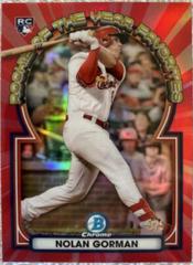 Nolan Gorman [Red] #6 Baseball Cards 2023 Bowman Prices