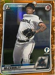 Zach McCambley [Orange Foil] #BD-112 Baseball Cards 2020 Bowman Draft 1st Edition Prices