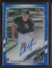 Andrew Vaughn [Blue Wave Refractor] #RA-AVA Baseball Cards 2021 Topps Chrome Rookie Autographs Prices