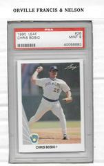 Chris Bosio #26 Baseball Cards 1990 Leaf Prices