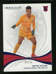Adrianna Franch [Sapphire] Soccer Cards 2018 Panini Immaculate Prices