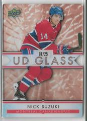 Nick Suzuki [Red] Hockey Cards 2021 Upper Deck Ovation UD Glass Stars Prices
