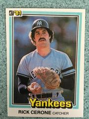 Rick Cerone #346 Baseball Cards 1981 Donruss Prices