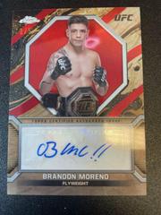 Brandon Moreno [Red Refractor] #MOC-BMO Ufc Cards 2024 Topps Chrome UFC Marks of Champions Autograph Prices
