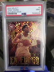 Trae Young [Gold] #5 Basketball Cards 2022 Panini Select En Fuego Prices