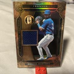 Orelvis Martinez [Gold] #GSS-OM Baseball Cards 2023 Panini Chronicles Gold Standard Swatches Prices