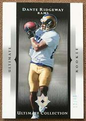 Dante Ridgeway [Gold Holofoil] #178 Football Cards 2005 Upper Deck Ultimate Collection Prices