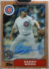 Kerry Wood [Orange] #87TBA-KW Baseball Cards 2022 Topps Clearly Authentic 1987 Autographs Prices
