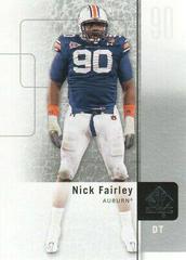 Nick Fairley #8 Football Cards 2011 SP Authentic Prices