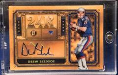 Drew Bledsoe #24K-DB Football Cards 2023 Panini Gold Standard 24K Autographs Prices