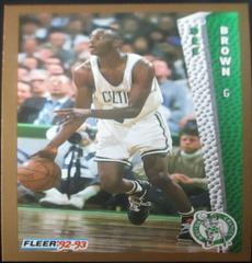 Dee Brown #12 Basketball Cards 1992 Fleer Prices