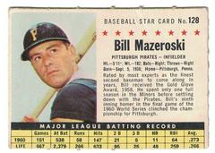 Bill Mazeroski [Perforated] #128 Baseball Cards 1961 Post Cereal Prices