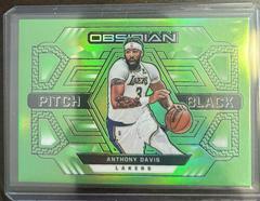 Anthony Davis [Green Flood] Basketball Cards 2021 Panini Obsidian Pitch Black Prices