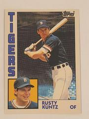 Rusty Kuntz Baseball Cards 1984 Topps Traded Prices