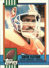 Simon Fletcher #39 Football Cards 1990 Topps Tiffany Prices