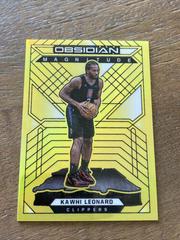 Kawhi Leonard [Yellow Flood] #2 Basketball Cards 2021 Panini Obsidian Prices