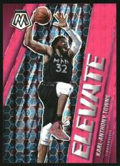 Karl Anthony Towns [Pink Fluorescent] #15 Basketball Cards 2020 Panini Mosaic Elevate Prices