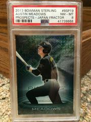 Austin Meadows [Japan Fractor] Baseball Cards 2013 Bowman Sterling Prospects Prices