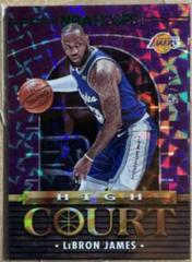 LeBron James [Hyper Green] Basketball Cards 2021 Panini Hoops High Court Prices