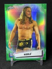 Riddle [Green Refractor] Wrestling Cards 2021 Topps Chrome WWE Prices