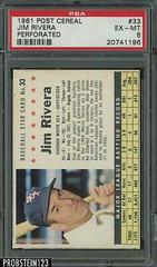 Jim Rivera [Hand Cut] #33 Baseball Cards 1961 Post Cereal Prices