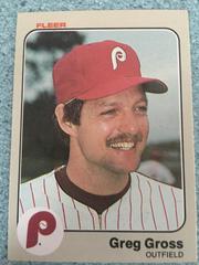 Greg Gross #162 Baseball Cards 1983 Fleer Prices