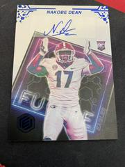 Nakobe Dean [Blue] #FS-ND Football Cards 2022 Panini Elements Future Signs Autographs Prices