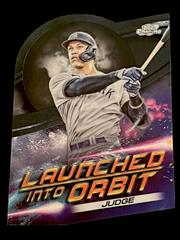 Aaron Judge [Black Eclipse] #LIO-8 Baseball Cards 2022 Topps Cosmic Chrome Launched Into Orbit Prices