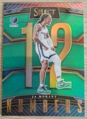 Ja Morant [Green] #1 Basketball Cards 2022 Panini Select Numbers Prices