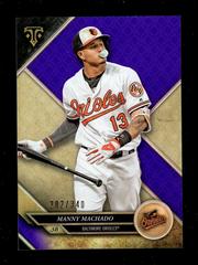Manny Machado [Amethyst] #6 Baseball Cards 2017 Topps Triple Threads Prices