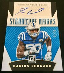 Darius Leonard Football Cards 2019 Donruss Signature Marks Autographs Prices