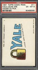 Yale [Sticker] Football Cards 1967 Topps Comic Pennants Prices