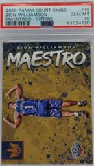 Zion Williamson [Citrine] Basketball Cards 2019 Panini Court Kings Maestros Prices