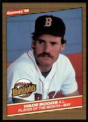 Wade Boggs #13 Baseball Cards 1986 Donruss Highlights Prices