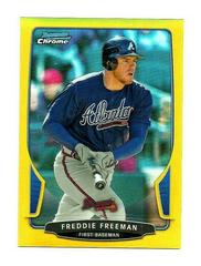 Freddie Freeman [Gold Refractor] #114 Baseball Cards 2013 Bowman Chrome Prices