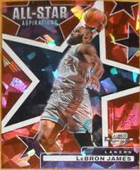 LeBron James [Red Ice] Basketball Cards 2021 Panini Contenders Optic All Star Aspirations Prices