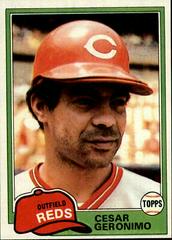 Cesar Geronimo #390 Baseball Cards 1981 Topps Prices