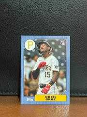 Oneil Cruz [Blue] #78B-9 Baseball Cards 2022 Topps Mini 1987 Prices