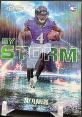 Zay Flowers [Spectrum Green] #BST-11 Football Cards 2023 Panini Absolute By Storm Prices