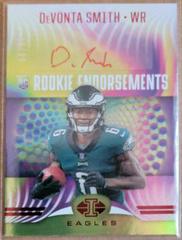 DeVonta Smith #RE-5 Football Cards 2021 Panini Illusions Rookie Endorsements Autographs Prices