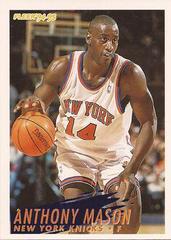 Anthony Mason #156 Basketball Cards 1994 Fleer Prices