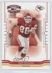 Tony Gonzalez [Red] #73 Football Cards 2005 Panini Donruss Throwback Threads Prices