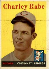Charley Rabe #376 Baseball Cards 1958 Topps Prices