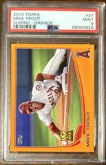 Mike Trout [Sliding Orange] Baseball Cards 2013 Topps Prices