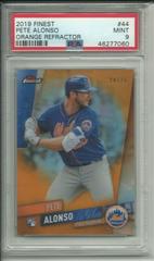 Pete Alonso [Orange Refractor] #44 Baseball Cards 2019 Topps Finest Prices