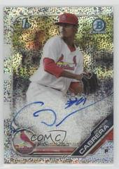 Genesis Cabrera [Speckle Refractor] #PA-GCA Baseball Cards 2019 Bowman Prospect Autographs Prices